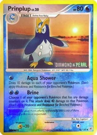 Diamond & Pearl Prinplup [Diamond-&-Pearl-Stamp] Pokémon card